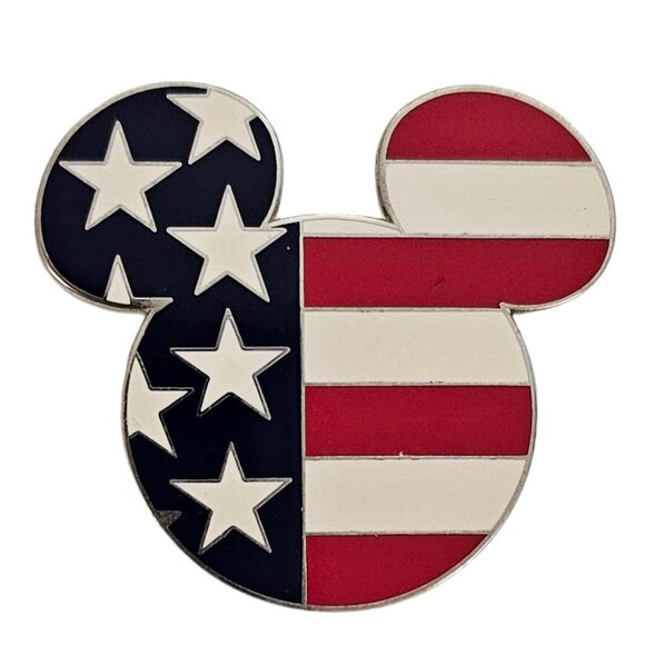 Mickey Stars American Flag Stripes And Stars 2002 Disney Pin,  L629 - Picture 1 of 6